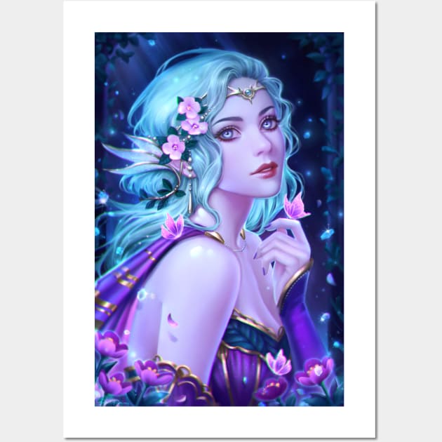 Moon Elf Wall Art by Midorisa Art